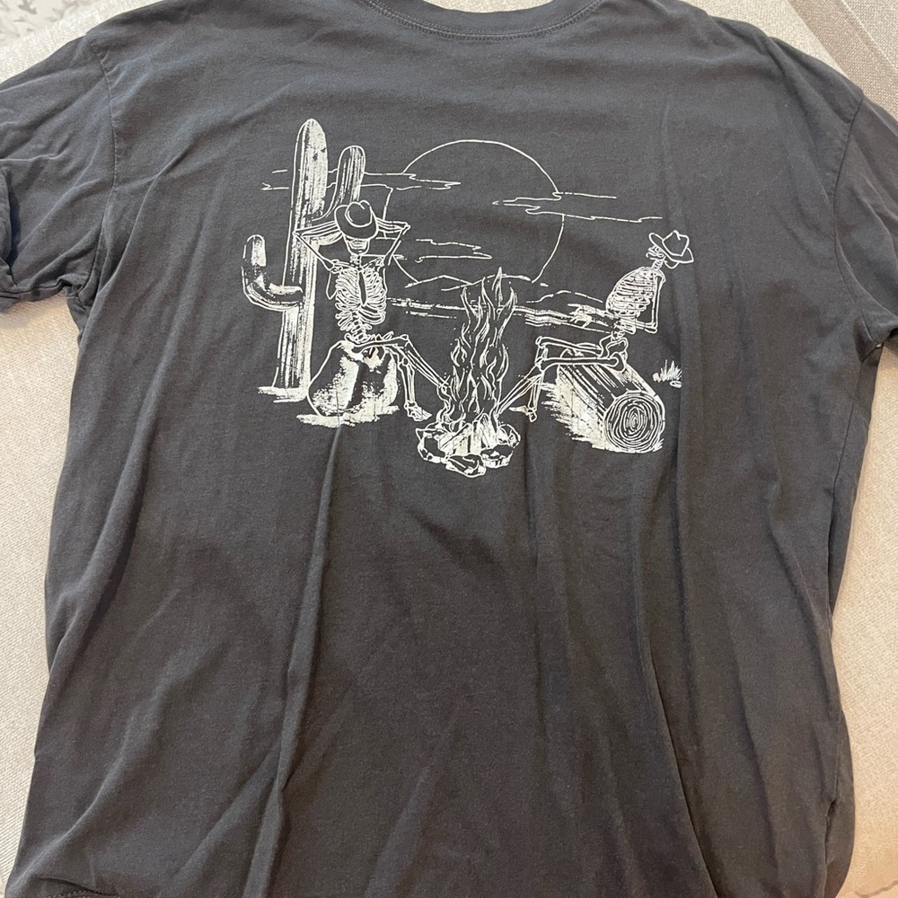 Altar'd State Black Short Sleeve Tee with Desert Graphic